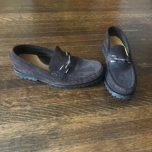 Cole Haan Men's Dark Brown Suede Loafers